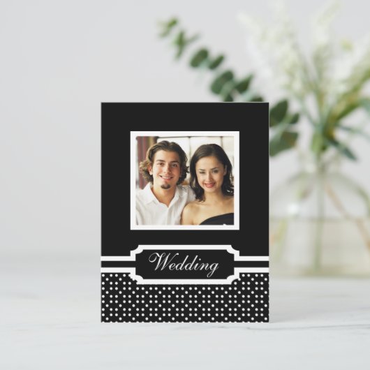 Het huwelijk bewaart het Malplaatje van de Datum F Aankondigingskaart (Staand voorkant)