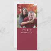 Het huwelijk bewaart het Ticket van het Football v Save The Date (Achterkant)