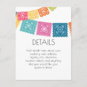 Het huwelijk - Boda - Weddenschap Papel Picado - G Briefkaart (Voorkant)