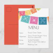 Het huwelijk - Boda - Weddenschap Papel Picado RSV Briefkaart (Voorkant / Achterkant)