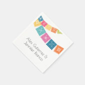 Het huwelijk - Boda - Wedding Papel Picado Napkins Servet (Hoek)