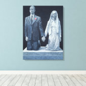 Het huwelijk canvas afdruk (Insitu (Houten vloer))