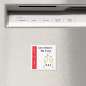 Het huwelijk Champagne sparen de Datum Magnet (Insitu (Vaatwasser))