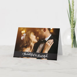 Het huwelijk dankt u de Kaarten Photocard van de