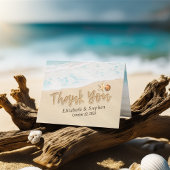 Het huwelijk dankt u de Zeeschelp van de Zeester Bedankkaart