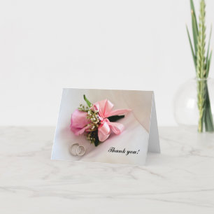 Het huwelijk dankt u kaardt bedankkaart