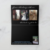 Het huwelijk dankt u kaardt bedankkaart (Binnen)