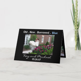 Het huwelijk dankt u kaardt bedankkaart