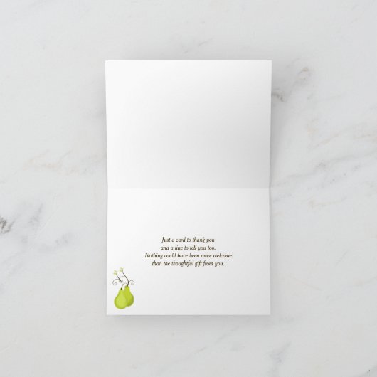 Het huwelijk dankt u kaardt het Perfecte Paar van Bedankkaart (Binnen)