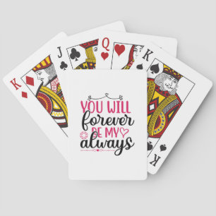 Het huwelijk dat je nooit mijn altijd zult zijn pokerkaarten