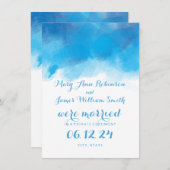 Het huwelijk/de Waterverf van het Uittredingszomer Aankondiging (Voorkant / Achterkant)