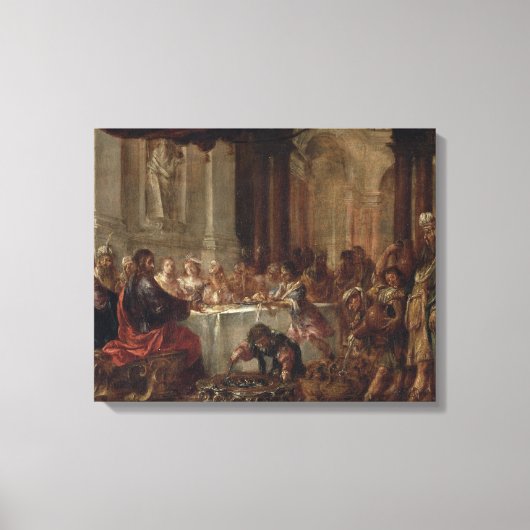 Het huwelijk in Cana, 1660 Canvas Afdruk (Voorkant)
