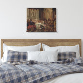 Het huwelijk in Cana, 1660 Canvas Afdruk (Insitu (Slaapkamer))