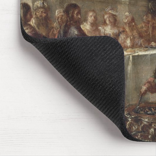 Het huwelijk in Cana, 1660 Muismat (Hoek)