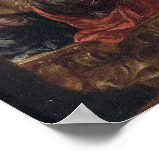 Het huwelijk in Cana, 1660 Poster (Hoek)