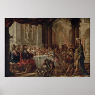 Het huwelijk in Cana, 1660 Poster
