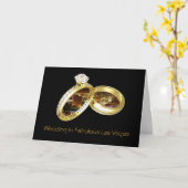 Het huwelijk in Fabelachtig Las Vegas "BELT" Kaart (Gele Bloem)