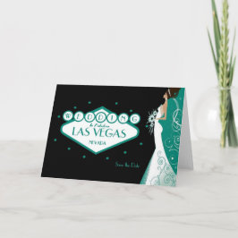 Het huwelijk in Fabulous Las Vegas "Save the Date" Aankondiging