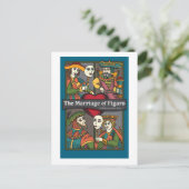 Het huwelijk in Figaro, Opera Briefkaart (Staand voorkant)