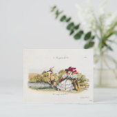 Het huwelijk in het boek briefkaart (Staand voorkant)