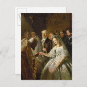 Het huwelijk in het kader van de regeling, 1862 briefkaart (Voorkant / Achterkant)