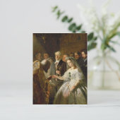 Het huwelijk in het kader van de regeling, 1862 briefkaart (Staand voorkant)