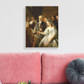 Het huwelijk in het kader van de regeling, 1862 canvas afdruk (Insitu (Woonkamer))