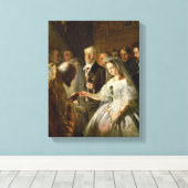 Het huwelijk in het kader van de regeling, 1862 canvas afdruk (Insitu (Houten vloer))