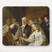 Het huwelijk in het kader van de regeling, 1862 muismat (Voorkant)