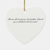 Het huwelijk in Las Vegas Persoonlijk Keramisch Or Keramisch Ornament (Achterkant)