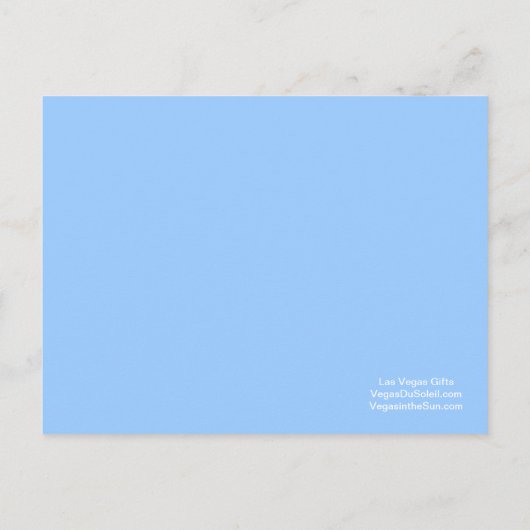 Het huwelijk in Las Vegas "sparen de Datum"Briefka Aankondigingskaart (Achterkant)