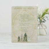 Het huwelijk in Pines Green en Gold (Staand voorkant)