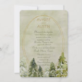 Het huwelijk in Pines Green en Gold (Voorkant)