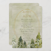 Het huwelijk in Pines Green en Gold (Voorkant / Achterkant)