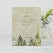 Het huwelijk in Pines Green en Gold (Staand voorkant)