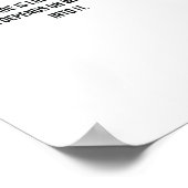 Het huwelijk is als een pantyfose Funny Poster (Hoek)