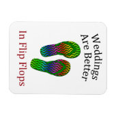 Het huwelijk is beter in de Teenslippers. Magneet (Horizontaal)