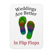 Het huwelijk is beter in de Teenslippers. Magneet (Verticaal)