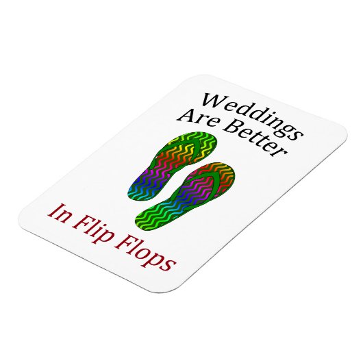 Het huwelijk is beter in de Teenslippers. Magneet (Linkerzijde)