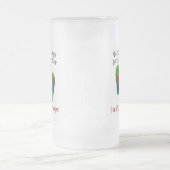 Het huwelijk is beter in de Teenslippers. Matglas Bierpul (Center)