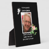 Het huwelijk is een geliefde herdenking fotoplaat (Zijkant)