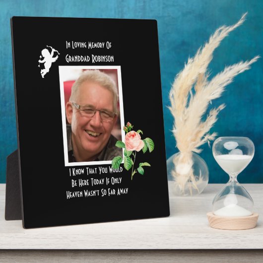 Het huwelijk is een geliefde herdenking fotoplaat (Zijkant)