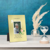 Het huwelijk is een geliefde herdenking fotoplaat (Zijkant)