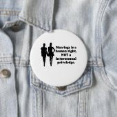 Het huwelijk is een mensenrecht ronde button 4,0 cm (In situ)
