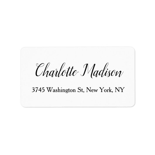 Het huwelijk is een minimalistisch modern geavance etiket (Voorkant)