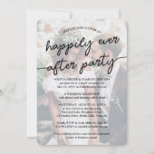 Het huwelijk is gelukkig altijd na feestelijke fot kaart (Voorkant)