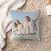 Het huwelijk is gelukkig ooit na de foto kussen (Deken)