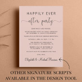 Het huwelijk is gelukkig ooit na partij de Ongelof Kaart