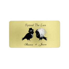 Het huwelijk is gunstig voor Jam Jar Labels die de