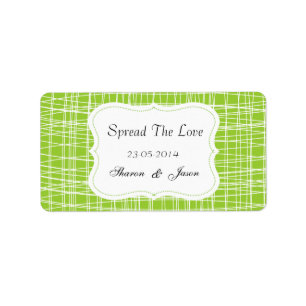 Het huwelijk is gunstig voor Jam Jar Labels die de